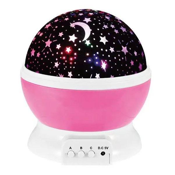 br-11134207-7r98o-ly3wzd462znbe7 Projetor Estrela Luminária Abajur Rotativo 360º Globo Galáxia Quarto USB - Imagem 6
