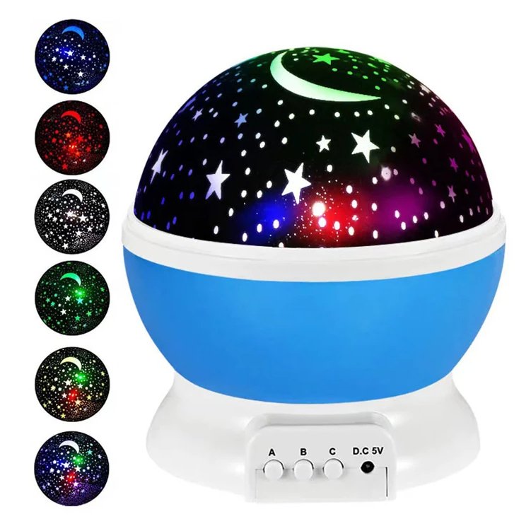 br-11134207-7r98o-ly3ykl7d49xcf4 Projetor Estrela Luminária Abajur Rotativo 360º Globo Galáxia Quarto USB - Imagem 2