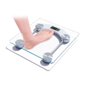 Balança Digital Corporal até 180kg Premium Retangular Vidro Temperado