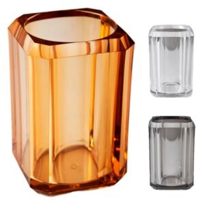 Suporte Porta Escova Transparente Acrílico Para Pia Banheiro Lavabo