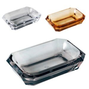 Porta Sabonete de Acrílico Saboneteira Transparente Banheiro Pia Bancada