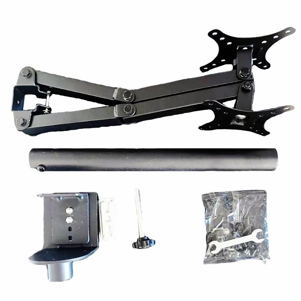 br-11134207-7r98o-m8drb1uje48h0e Suporte Dois Monitores Suspensos Com Braço Extensor Garra PREMIUM 10" até 32" Polegadas - Imagem 4