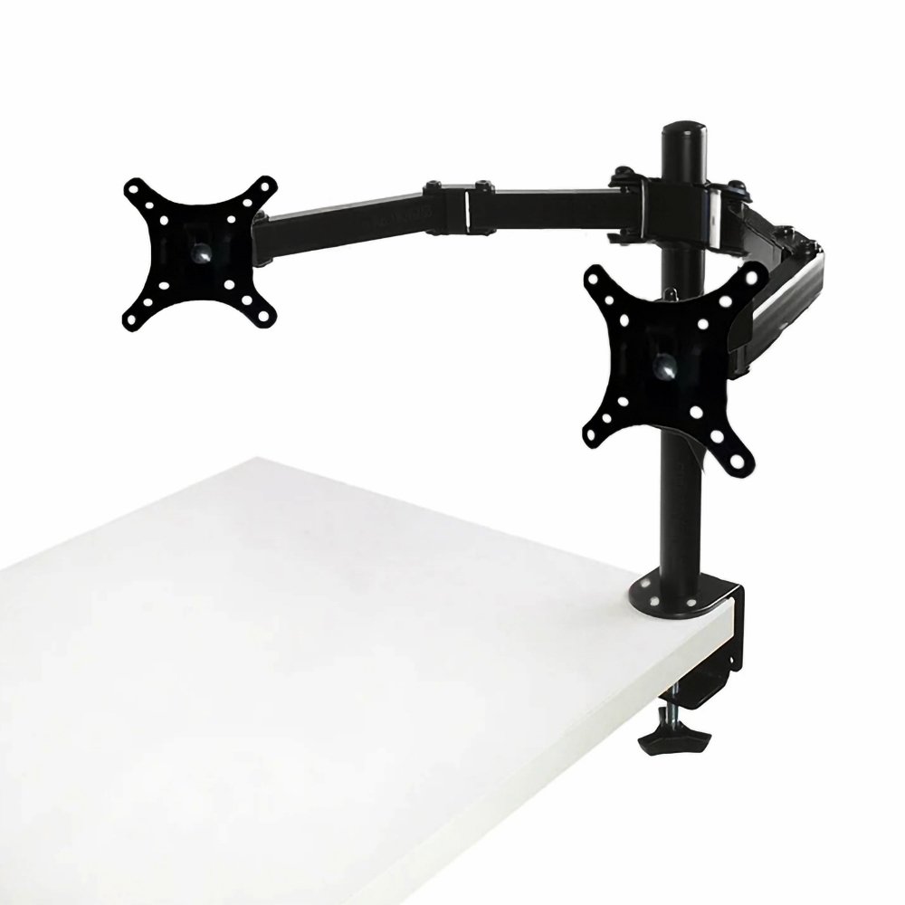 br-11134207-7r98o-m8drb1ujfisx43 Suporte Dois Monitores Suspensos Com Braço Extensor Garra PREMIUM 10" até 32" Polegadas - Imagem 3