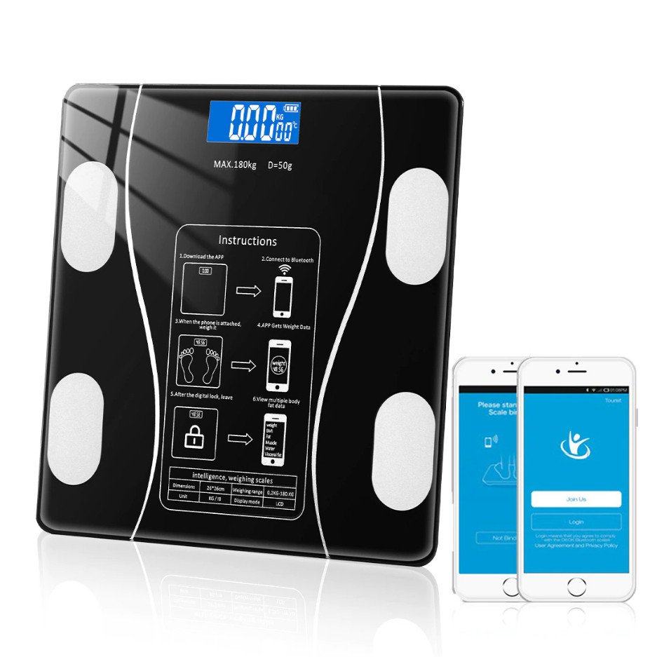 sg-11134201-7rd59-lx04r6eczn5502 Balança Corporal Bioimpedância Profissional Display LCD Com Aplicativo Bluetooth até 180Kg PREMIUM - Imagem 3